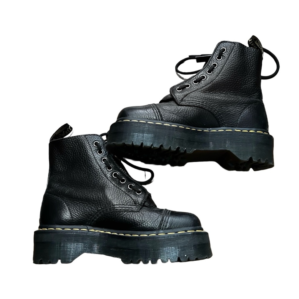 Dr. Martens Sinclair Milled Nappa Leather Platform Boots